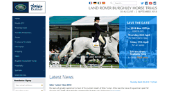 Desktop Screenshot of burghley-horse.co.uk